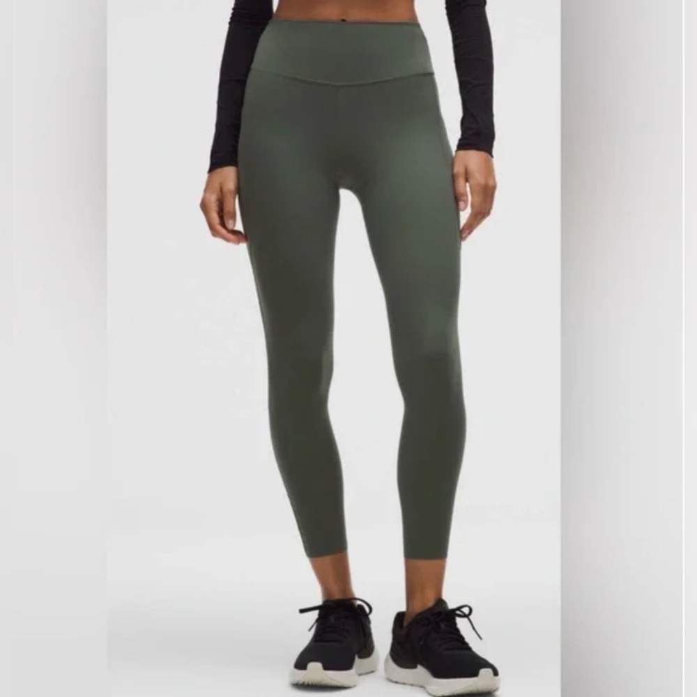Lululemon NWT Fast Free HR Thermal 5 Pocket Leggings Palm Deco Size 6